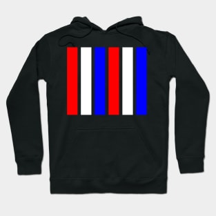 Red, White, Blue Bars (Vertical) Hoodie